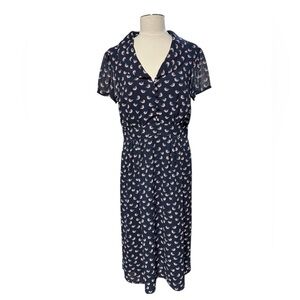 eShakti dress birds pockets M